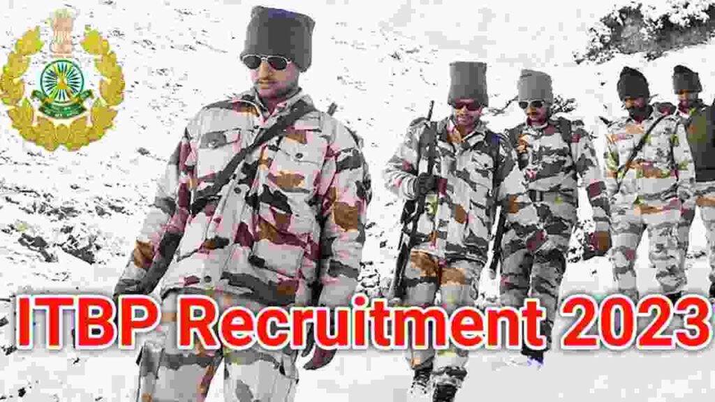ITBP New Recruitment 2023 10th 12th pass apply now