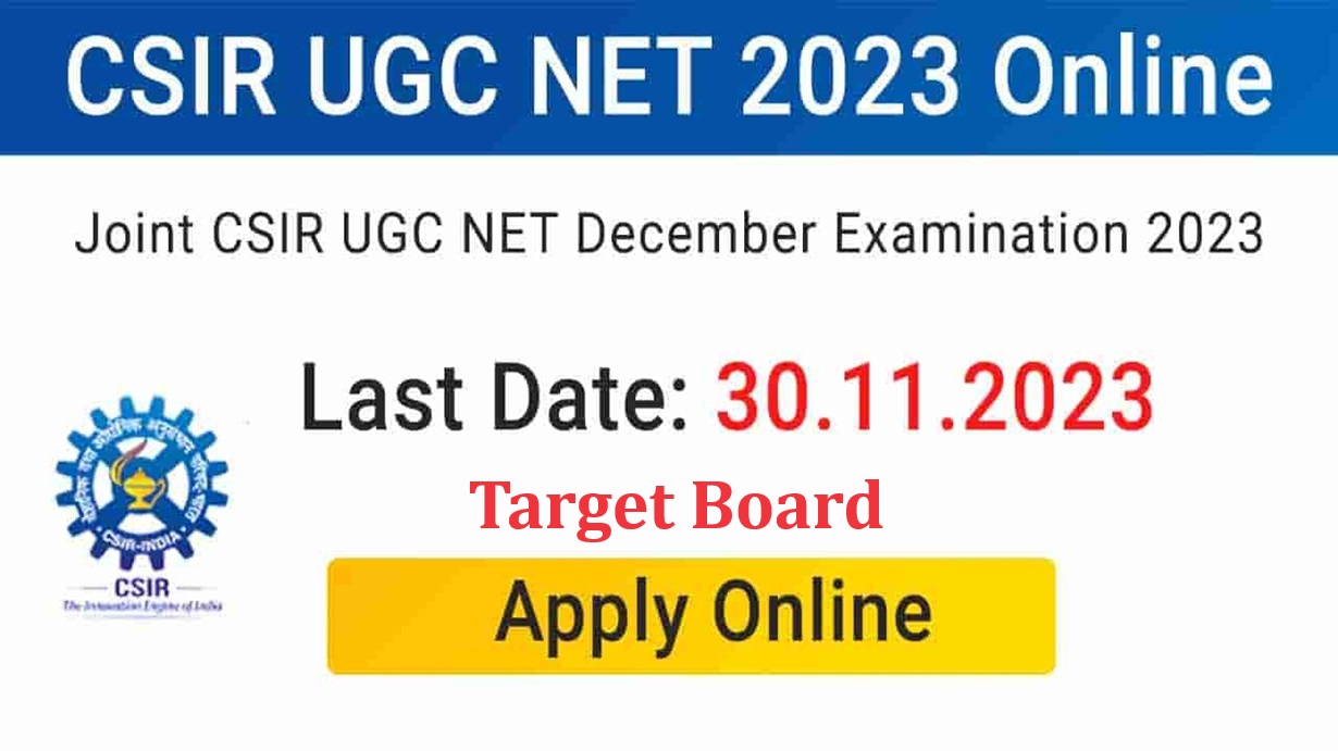 NTA CSIR UGC NETJRF December 2023 Exam Online Form