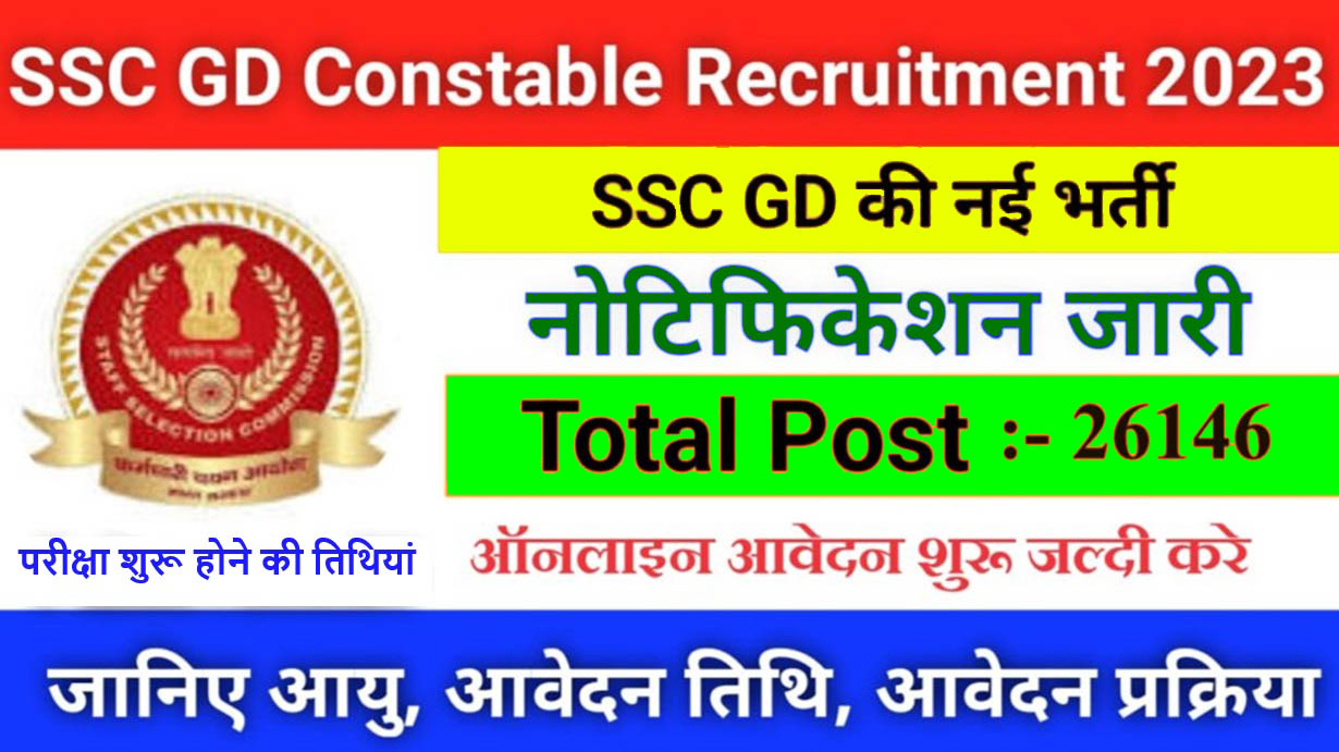 SSC GD Constable Bharti 2024 Full Details एसएससी जीडी कांस्टेबल के पदों पर आवेदन प्रक्रिया शुरू, मिली बड़ी खुशखबरी